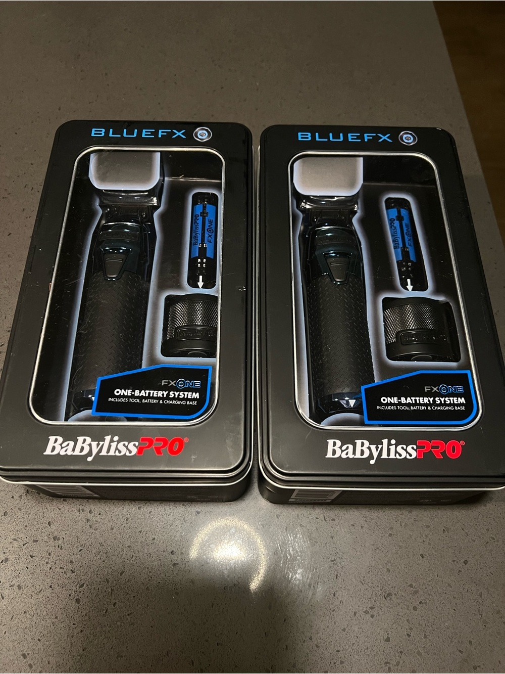 BaBylissPRO BlueFX One-Battery Trimmer - Black (Pair)
